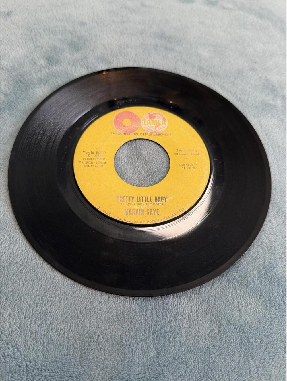 Marvin Gaye Pretty Little Baby 45 RPM Tamla Motown Now That You’ve Won Me Vinyl